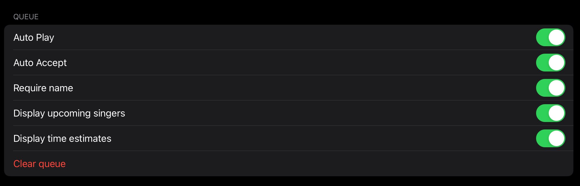 Controlling the queue and song requests