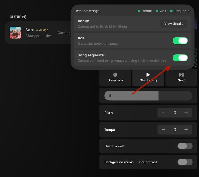 requests activation